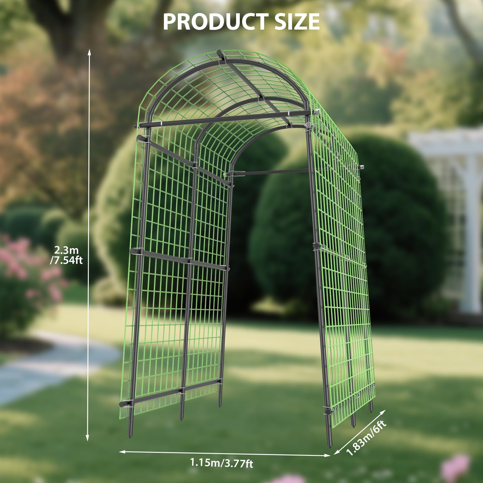 Diseño de ancho variable ajustable del trellis